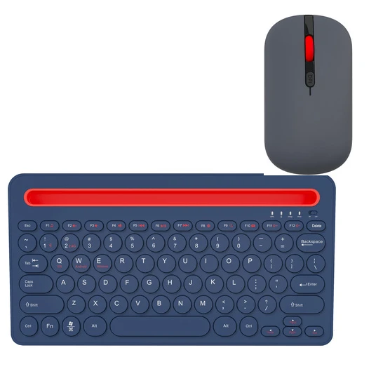 Selainda 2652 & 4R468 Wireless Keyboard and Mouse Set with Bluetooth 5.0 and 2.4 GHz Multi-Device Su