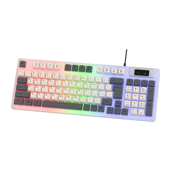 Selainda 94-Key Wired Rainbow Backlit Gaming Keyboard 7B05