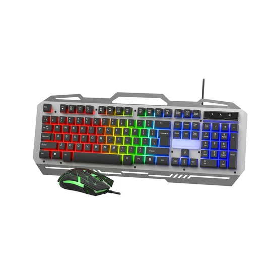 Selainda Wired Rainbow Backlit Gaming Keyboard Mouse Set