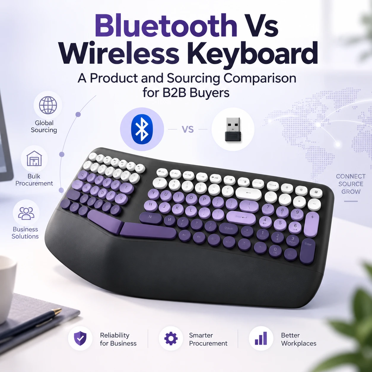 Bluetooth Vs Wireless Keyboard: A Product and Sourcing Comparison for B2B Buyers