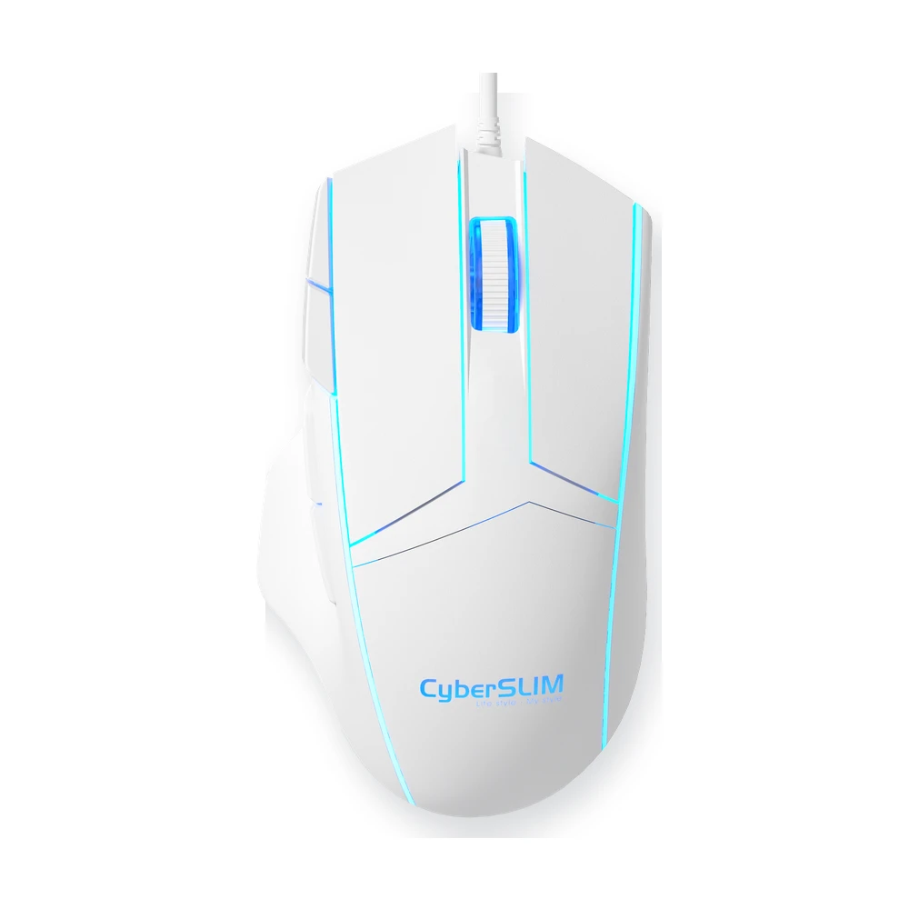 Selainda 6-Button Wired USB Gaming Mouse with Blue Lighting M1063